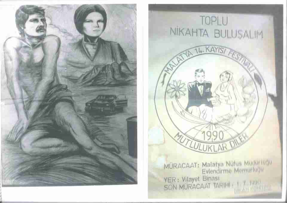 Mecnun ve nikah afişi...